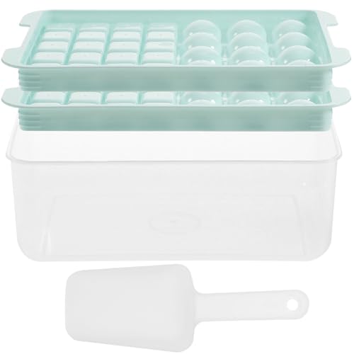 Molde para hielo con tapa y cucharón, 2 piezas miniatura 1