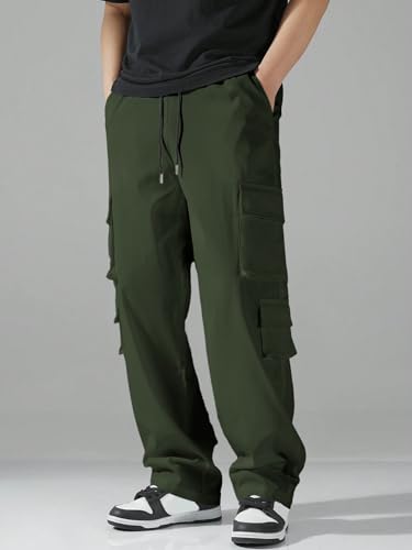 Image of Tagas Men Plus Flap Pocket Side Drawstring Waist Cargo Pants || Trousers Casual Pant || Cargo Pant || Jeans Pant || Track Pant for Man ||MC-8