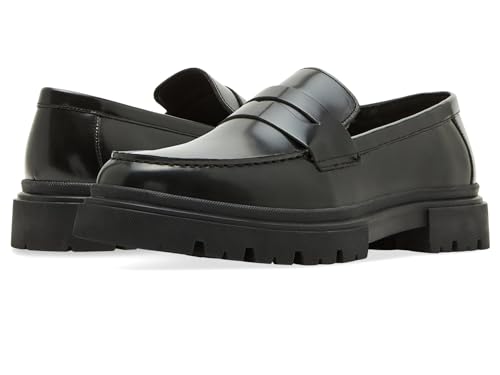 Mocasines de hombre Steve Madden Zephyr con acabados premium en color negro