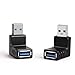 Oxsubor USB 3.0 Adapter 90 Degree Male to Female Combo Vertical Up and Down Angle Coupler Connector
