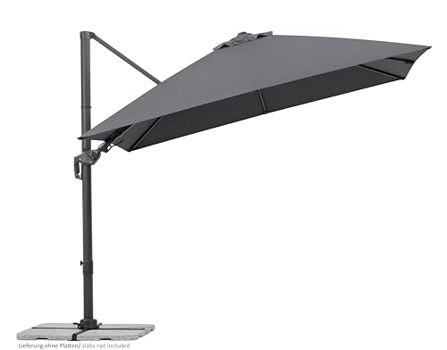 Schneider Rhodes Twist Parasol Approx. 300 x 300 cm Anthracite