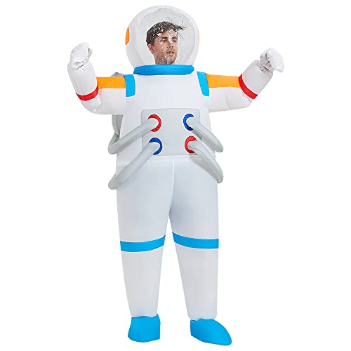 Astronauten-Kostüm Für Damen/Herren – Overall Mit Aufnähern, Gurtbändern & Kapuze, Für Halloween & Cosplay