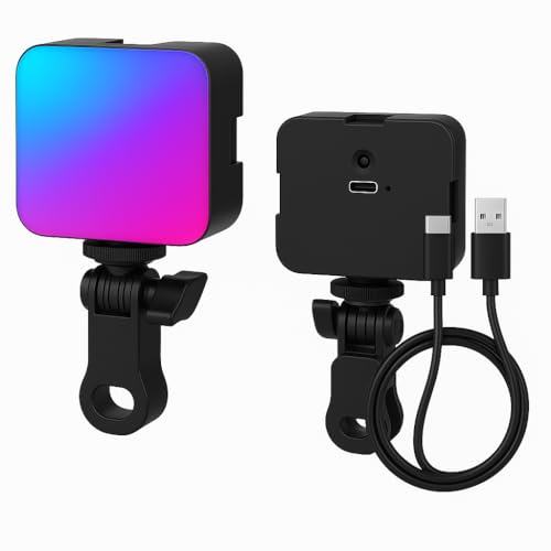 Luz LED Clip-On RGB Recarga Portátil