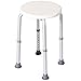 Homcom® Duschstuhl Badehocker Badestuhl Duschhocker Duschsitz Badhilfe höhenverstellbar (Duschhocker/rund)