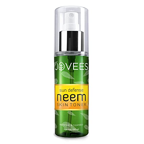 Jovees Herbal Neem Toner For Face, 100 ml | Skin Toner For Protection From Sun Damage & Tanning | All Skin Types | Paraben & Alcohol Free