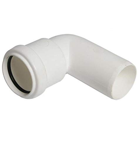Image of FLOPLAST 32mm White Pushfit Waste Pipe Conversion Bend - Bag of 2