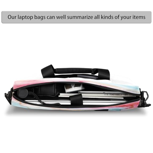 Bolso maletín para laptop 15.6 pulgadas textura líquida rosa azul miniatura 4