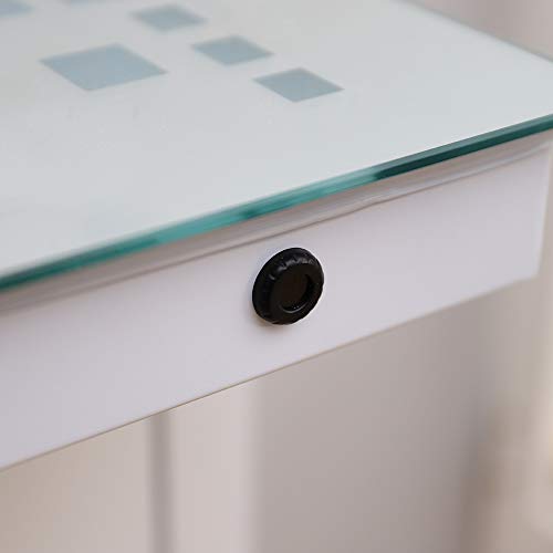 Warmiehomy Bathroom Mirror with LED Lights Sensor Switch Bathroom Mirror with Demister Pad for Makeup Shaving Wall Mounted 80x60cm