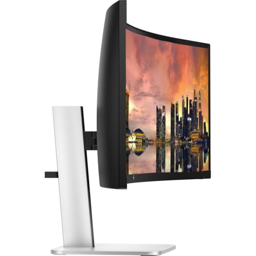 Image of HP Series 5 Pro 549pm 49 inch DQHD Curved Ultrawide Video Conferencing Monitor | 32:9, LED Backlight, 165Hz Refresh Rate, (5120x1440), USB Type-C, HDMI, DisplayPort, USB Hub, Mount Compatible, Black-Silver