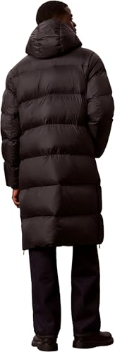 Calvin Klein Herren Ls Long Length Hooded Nylon Puff Lv04rh501g Mäntel (1 Stück), Schwarz (Schwarz), S – Ansicht 2