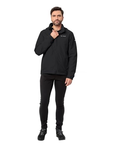 VAUDE Herren Fahrrad- Regenjacke Escape Bike Warm Jacket, wärmend, wasserdicht, winddicht und atmungsaktiv, black, M
