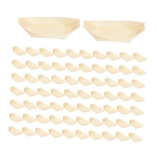 Platos de sushi de madera 6 pulgadas x100 miniatura 1