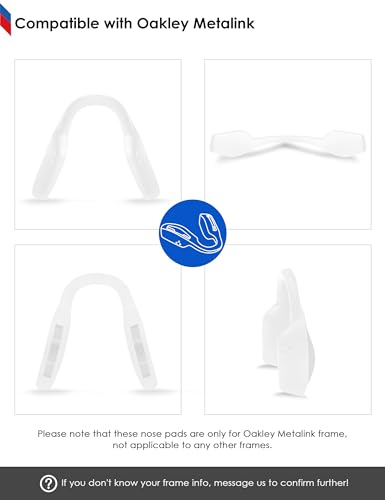 Image of BLAZERBUCK Replacement Nose Piece Nose Pads for Oakley Metalink OX8153 Eyeglasses