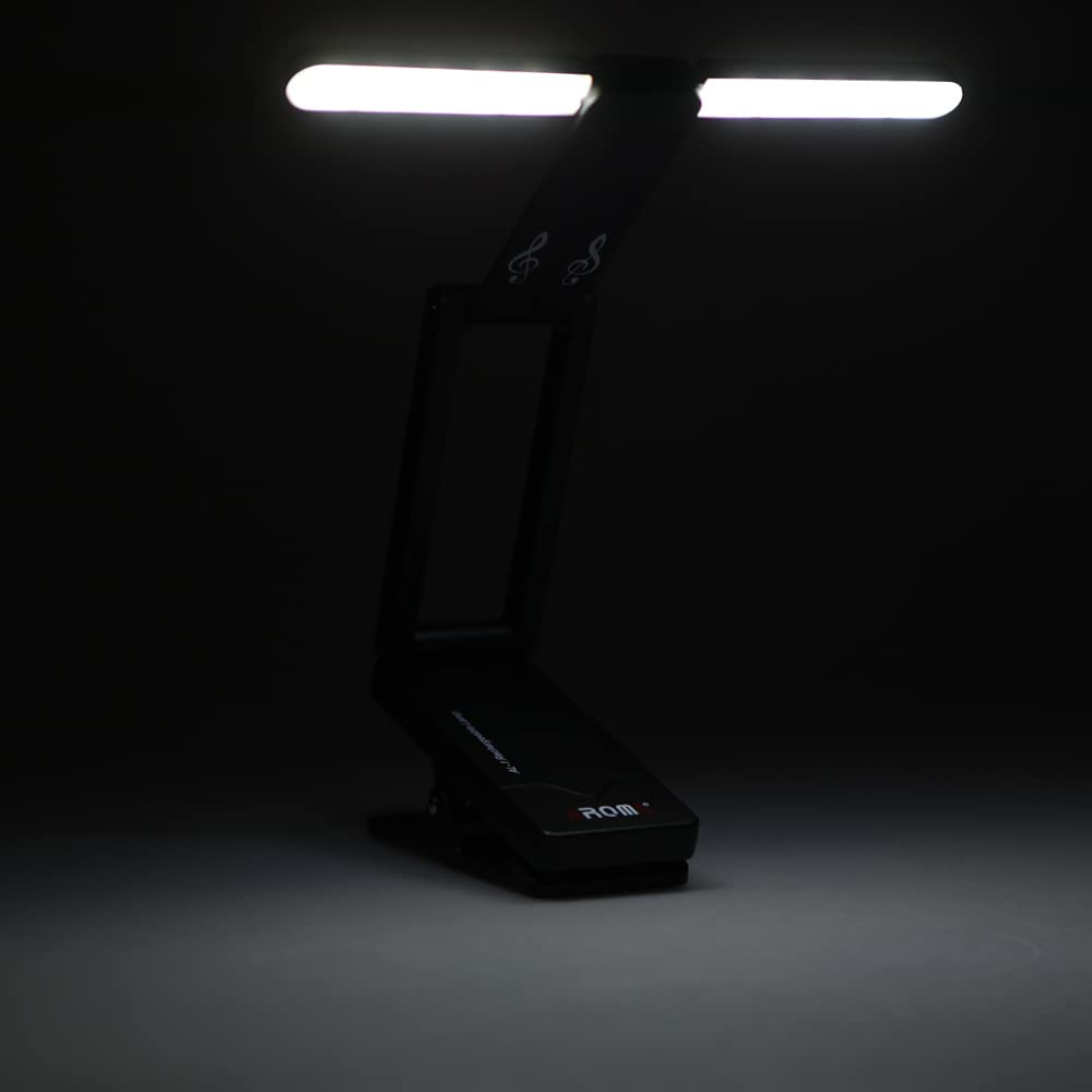 HUIOP AL-1 Lampada da leggio Ricaricabile con Clip per Pianoforte Luce da palco a LED Carica USB Portatile compatta Universale,Stand Lampada