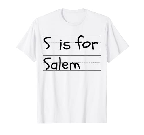 S personalizado para estudiantes de jardín de infantes con nombre de Salem Camiseta