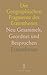 Die Geographischen Fragmente des Eratosthenes: Neu Gesammelt, Geordnet und Besprochen (German Edition)