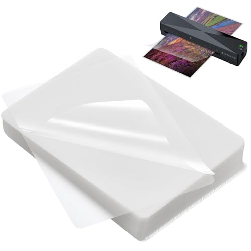 Paquete de 50 bolsas de laminación térmica 9x11.5 para plastificar hojas y documentos