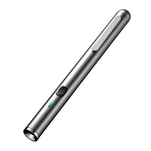 レーザーポインター 緑 グリーン 電池式 ペン型 クリップ付き 長寿命仕様 80時間連続照射 耐寒 PSC認証 200-LPP036