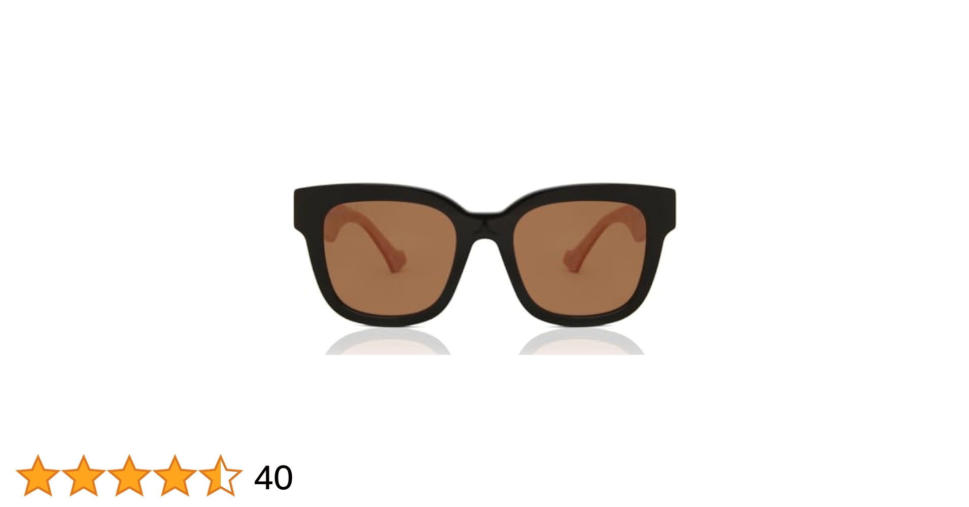 Amazon.com: Gucci Women's Oversized Square Sunglasses, Black