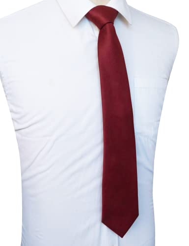 Image of JEMYGINS Solid Color Tie Mens Necktie for Business and Wedding