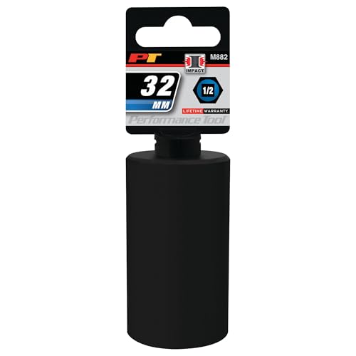 Image of Performance Tool M882 1 /2-Inch Drive 6pt Impact Socket, 32mm