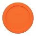 Pyrex Orange 2 Cup 4.5" Round Storage Cover 7200-PC for Glass Bowls - 2 Pack