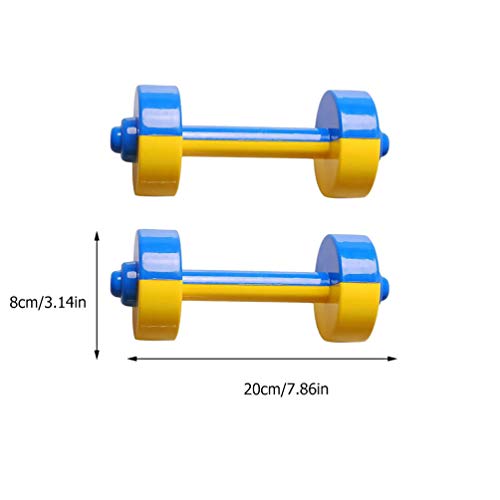 Inoomp Kids Toys Child Barbell 3 Pairs Kids Morning Exercise Barbells Plastic Dumbbells Kid Exercise Supplies Dumbbells Toy Adjustable Dumbbells #TOP7