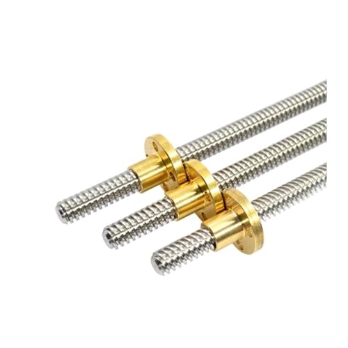 Metal Ball Screw nut 304 Stainless Steel T12 Screw Length 100mm-1200mm Lead 2mm Trapezoidal Spindle Screw and Nut(1000mm)