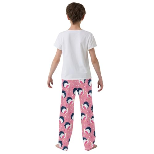 ZZXXB Lovely Turkey Boys Long Pants Soft Trousers Elastic Waist Kids Lounge Bottoms with Pockets S-XL3
