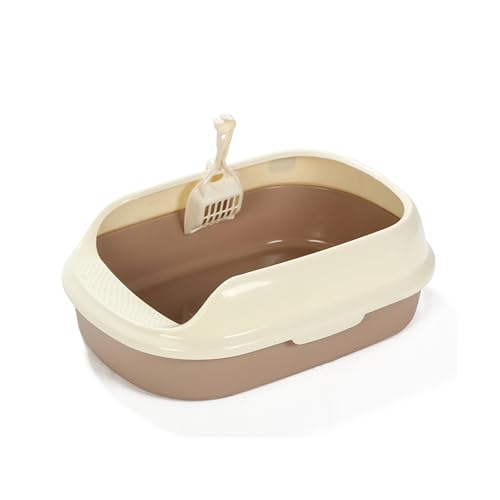 PAWBBY Lettiera extra alta Lettiera aperta con bordi alti Jumbo grande senza coperchio Igienica WC per gatti
