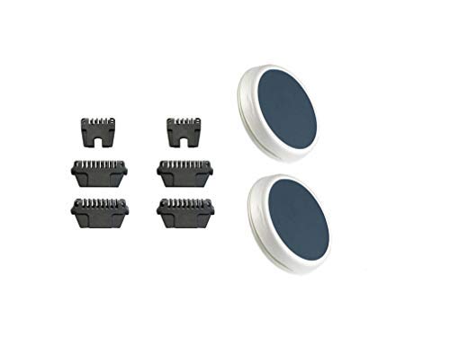 Replacement Thermicon Refill Tips + 2 Large Buffer Refills for NONO Hair Removal Epilator 8800 MINI Pro 3 and Pro 5 (4 Wide &2 Narrow)