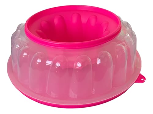La mejor selección de Moldes para gelatina de plastico los mejores 10. 42 Molde para Gelatina Rosca Desmontable 1.7 L | Plástico Reutilizable, Antiadherente y Resistente | Fácil de Desmoldar | Ideal para Postres Caseros y Repostería | Gelarosca Libre...