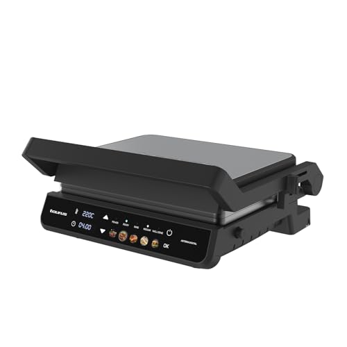 Taurus – Plancha Grill Asteria Digital | 2000W | Superficie 29x23cm | Placa superior basculante | Pantalla digital | 5 programas | 3 niveles de dorado | Señal acústica | Protección térmica