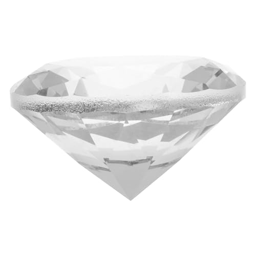WHAMVOX Diamante Acrílico Transparente Grande 60 MM para Decoración de Cumpleaños y Bodas Relleno para Manualidades y Centros de Mesa Diamante de Imitación Multifuncional para Regalos
