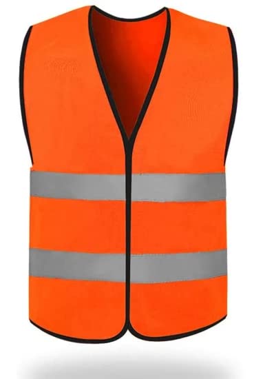SHASALES® High Visibility Reflective Safety Zipper Jacket - 2" STRIP Reflector - With 2 pockets - Polyester Fabric - (1pc orange) (B09SPT1HKQ) Amazon Price History, Amazon Price Tracker