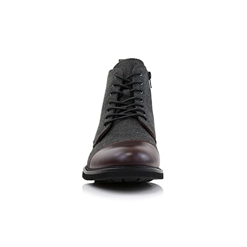 Image of Polar Fox Men's Ankle Dress Boots | Lace-up Casual Fashion Boot Collection | Cap Toe & Plain Toe Styles |