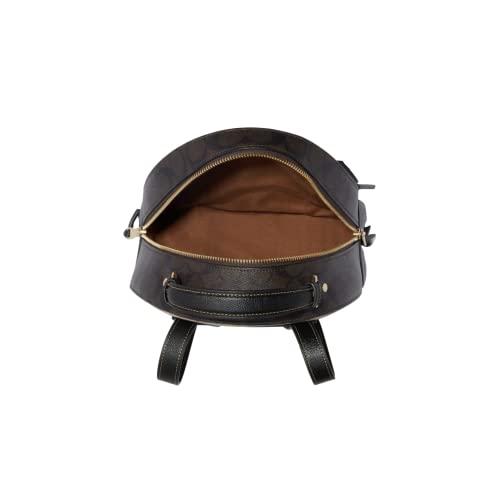 Coach Women's Jordyn Backpack (Blocked Signature Canvas - Light Khaki - Brown Multi) #TOP3