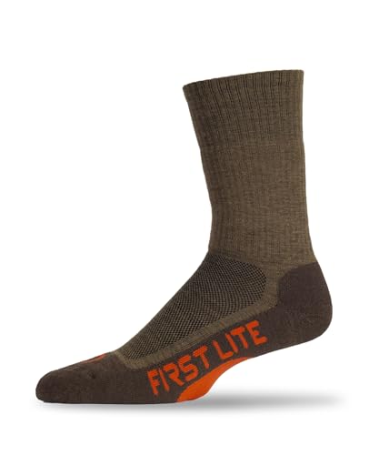 First Lite Treeline Midweight Crew Sock - Midweight Merino Wool Hunting Socks