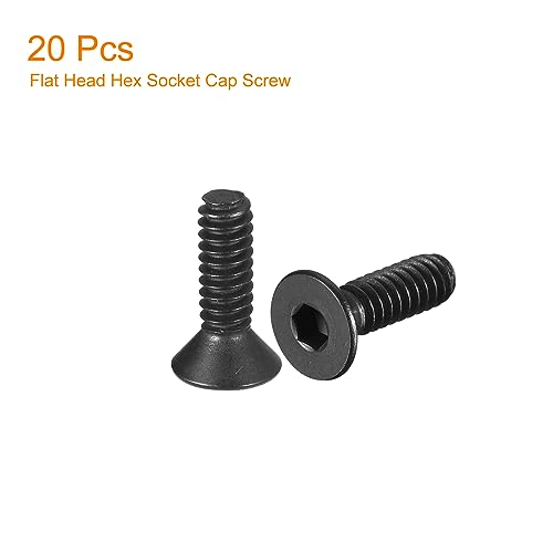 uxcell #5-40x3/8" Flat Head Socket Cap Screws - Image 3