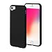 Produktbild Brand.it Black Series - iPhone 8/7 / SE2 / 6 / 6s Hülle aus TPU Silikon I sturzsicher, mit Display-Schutz I dünne Schutzhülle, Slim Case, Soft Cover I Wireless Charging - Schwarz Matt