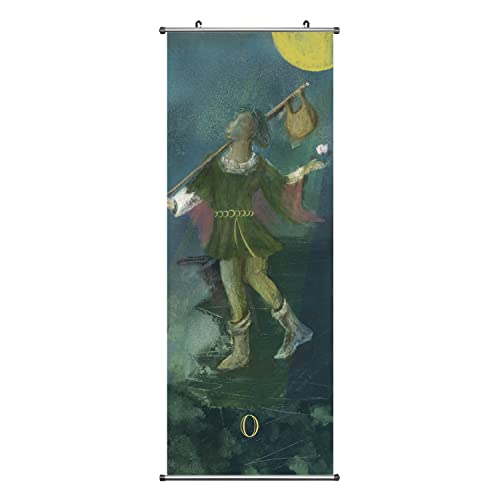 Tarot-Poster / Wandposter mit 2 Aluminiumrohren Rahmen - für Schlafzimmer, Büro, Wanddekorationen - hochwertiges und künstlerisches Geschenk (100 x 40 cm) Cover