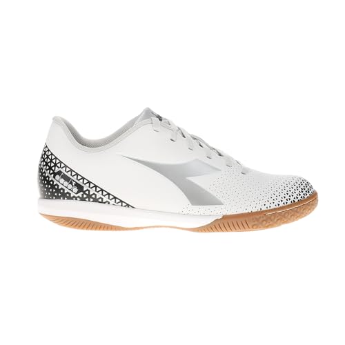 Diadora Mens Pichichi 6 Idr Indoor Soccer Cleats - Black, Silver, White