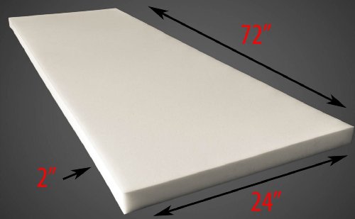 AK TRADING CO. Foam Sheet 2" Thick, 24" Wide X 72" Long Medium