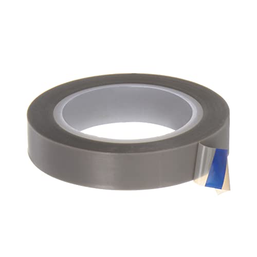Image of HARFINGTON PTFE Film Tape Roll, 0.4 inch x 33 ft High Temperature Tape 0.08mm Thickness with Single Side Adhesive for Vacuum Sealer Machine, Hand Impulse Sealers, Gray