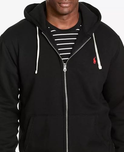 Ralph Lauren Polo Full-Zip Fleece Hoodie (Big 4X, Black)4