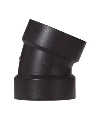 Charlotte+Pipe++Schedule+40++2+in.+Hub+++x+2+in.+Dia.+Hub++ABS++Elbow