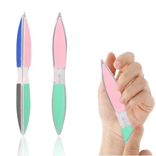 LQIOACU 2 Stück Nagelpolierer Sechsseitig, Nagelfeilen naturnägel, Nail file, Nail buffer, Nagel buffer, Polierfeile fingernägel, Buffer für nägel (Zufällige Farbe)