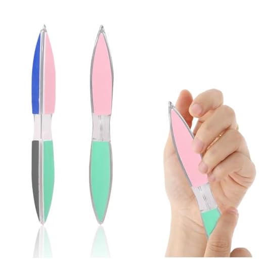 LQIOACU 2 Stück Nagelpolierer Sechsseitig, Nagelfeilen naturnägel, Nail file, Nail buffer, Nagel buffer, Polierfeile fingernägel, Buffer für nägel (Zufällige Farbe)