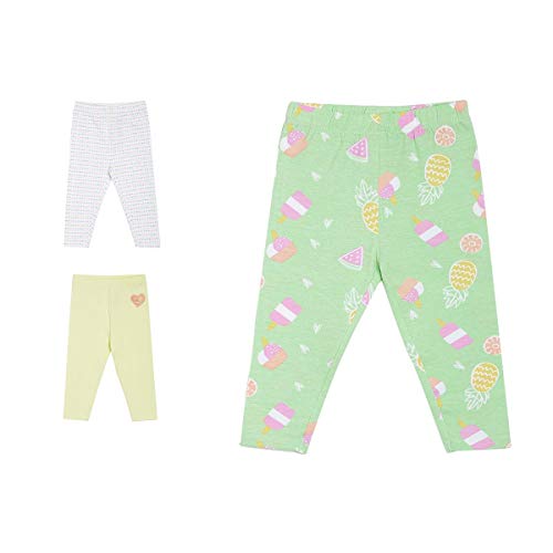 Image of miniklub Girls Pack of 3 Ankle-Length Leggings