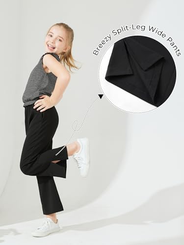 Image of Girls Clothes Summer 2 Piece Outfits Tie Knot Tops Bell Bottoms Cap Sleeve Kids 2025 Vacation Trendy